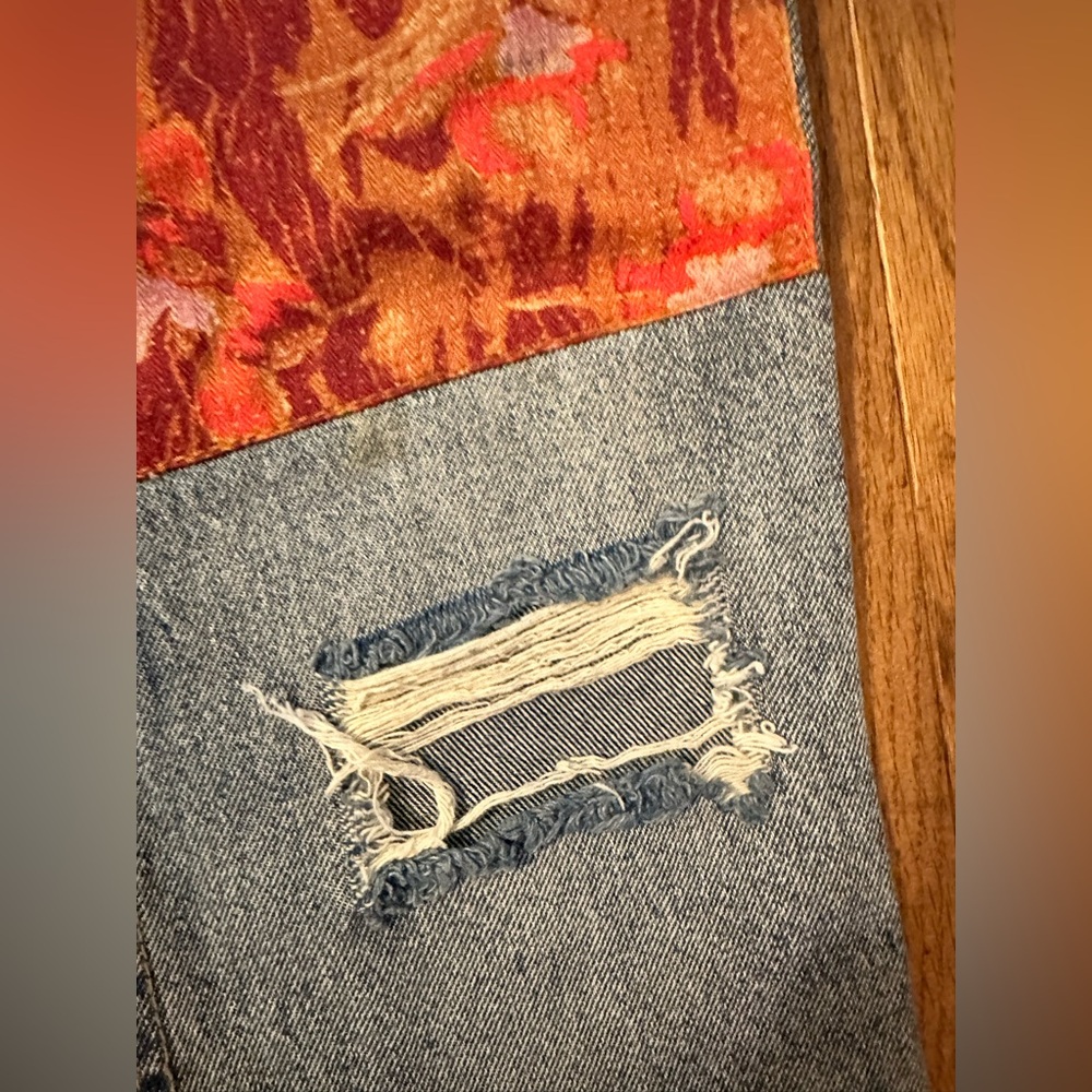 We The Free Patchwork (Free People) Patchwork Flare Jeans - Picture 5 of 16